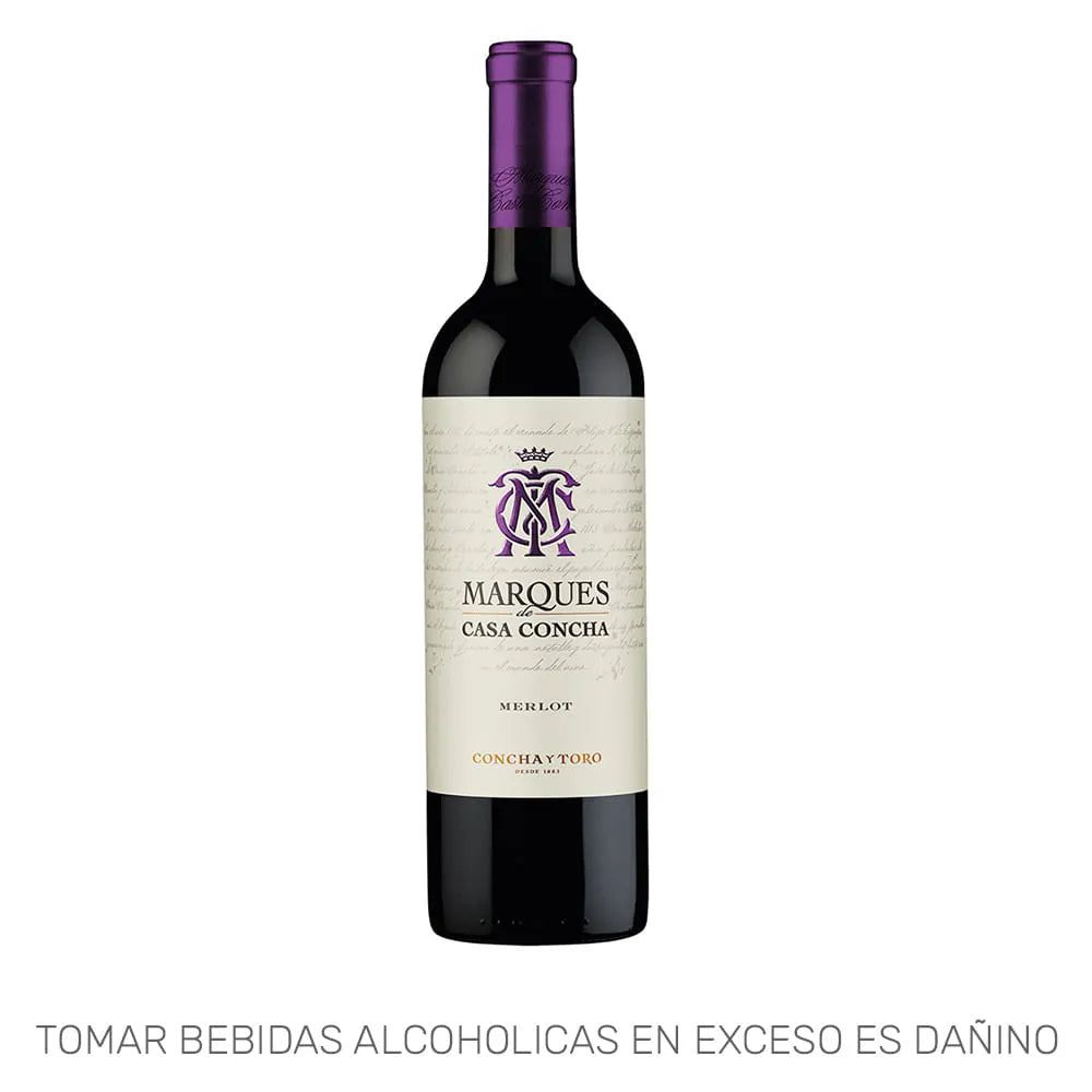 VINO MARQUES DE CASA CONCHA MERLOT X 750ML