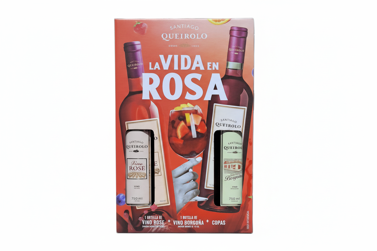PACK QUEIROLO BORGOÑA + ROSADO