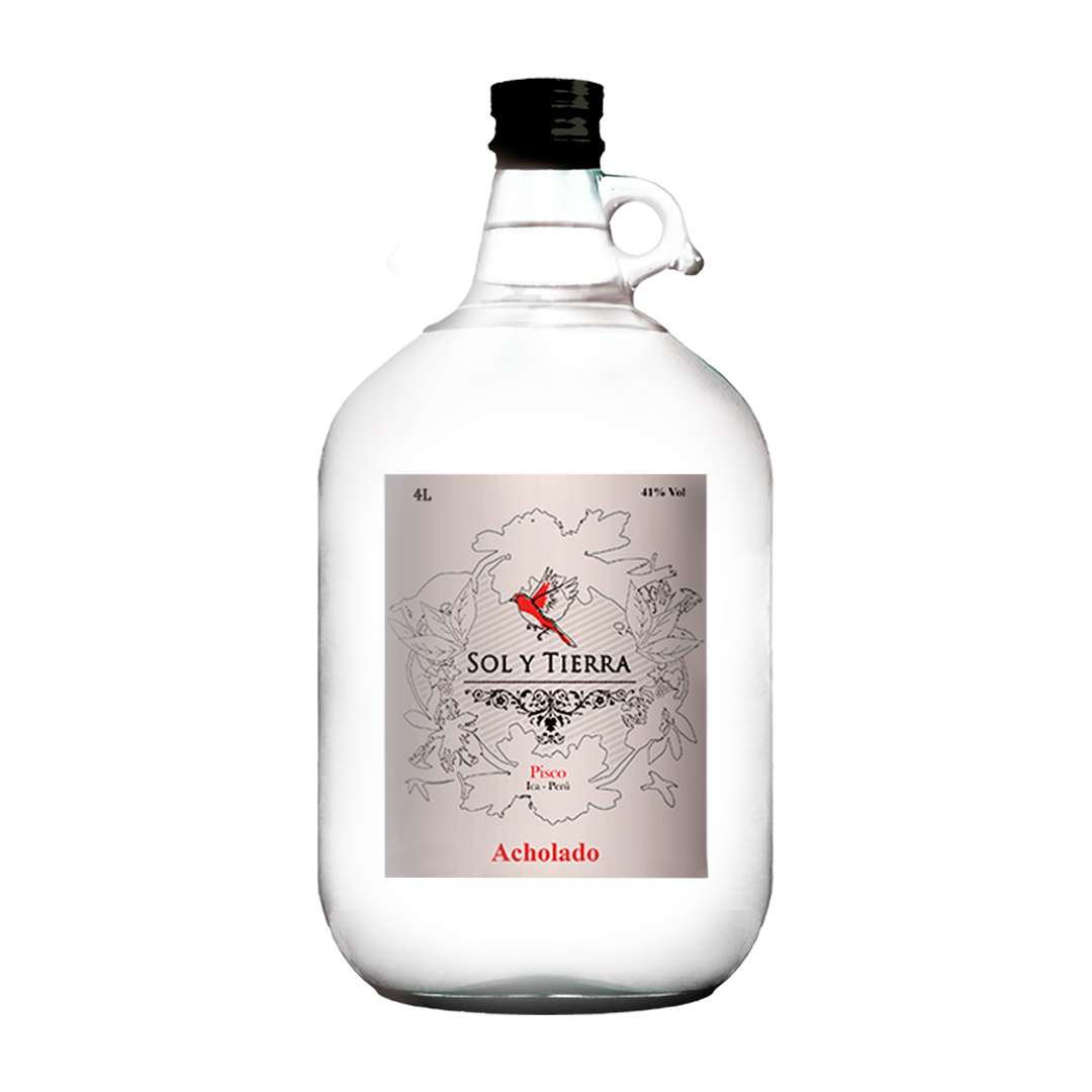 PISCO SOL Y TIERRA ACHOLADO 4L