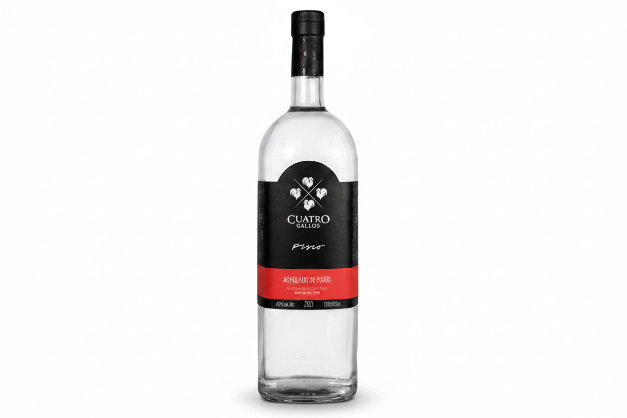 PISCO CUATRO GALLOS ACHOLADO PURO X 1.75L