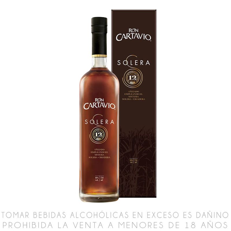 RON CARTAVIO SOLERA 12 AÑOS X 750ML