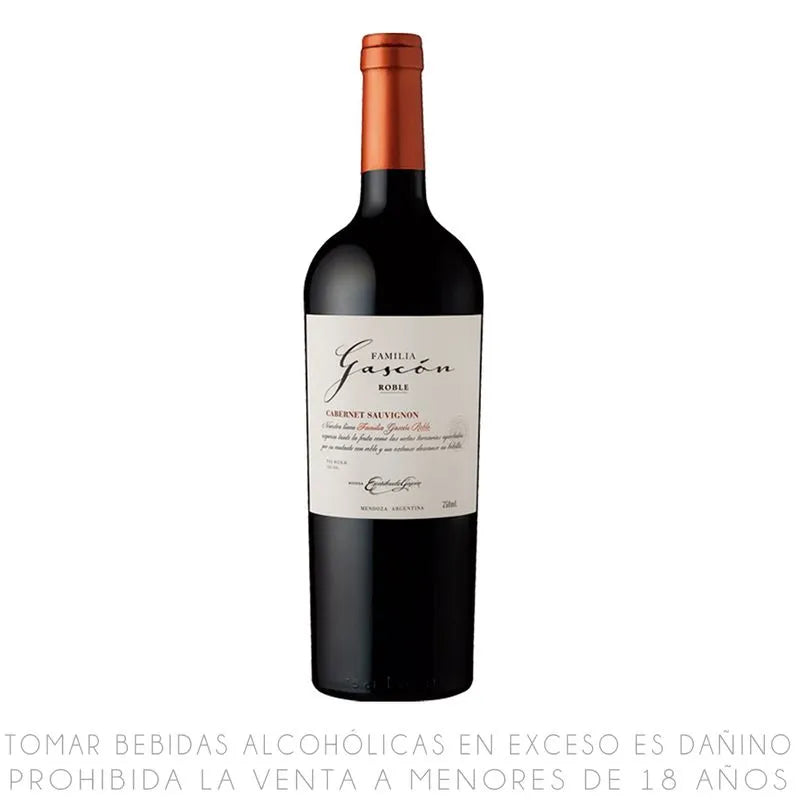 VINO FAMILIA GASCON ROBLE CABERNET SAUVIGNON X 750ML
