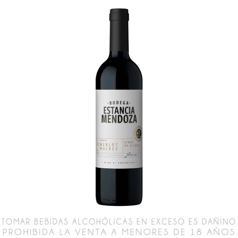 VINO ESTANCIA MERLOT-MALBEC X750ML