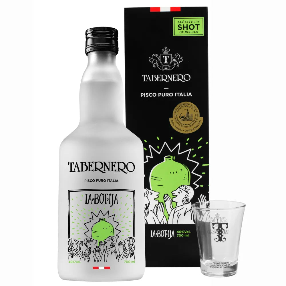 PISCO BOTIJA ITALIA + SHOT X 700ML