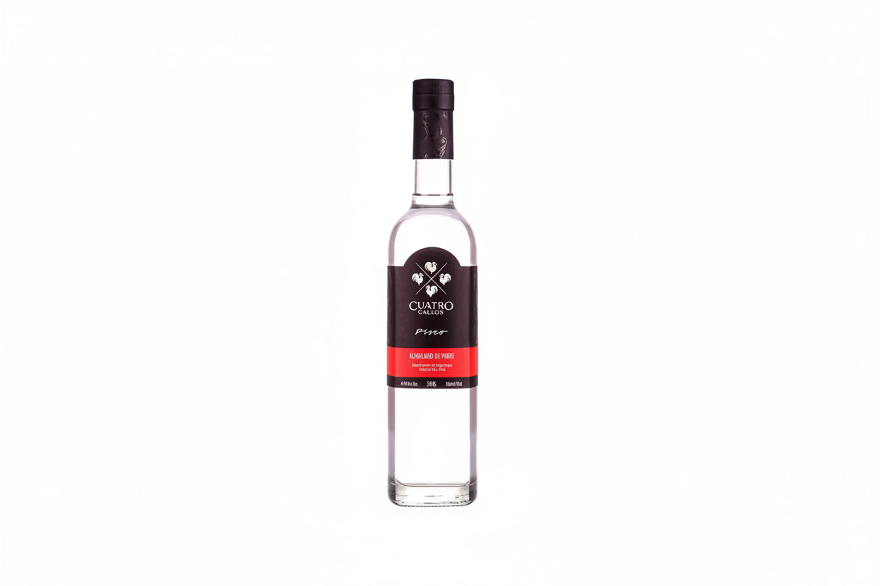 PISCO CUATRO GALLOS ACHOLADO X 700ML