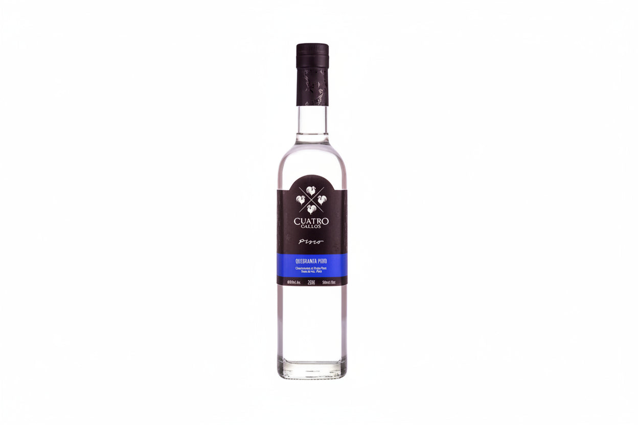PISCO CUATRO GALLOS QUEBRANTA PURO X 700ML