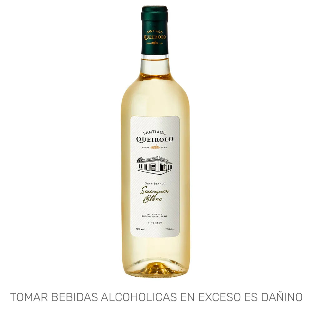 VINO SANTIAGO QUEIROLO SAUVIGNON BLANCO X 750ML