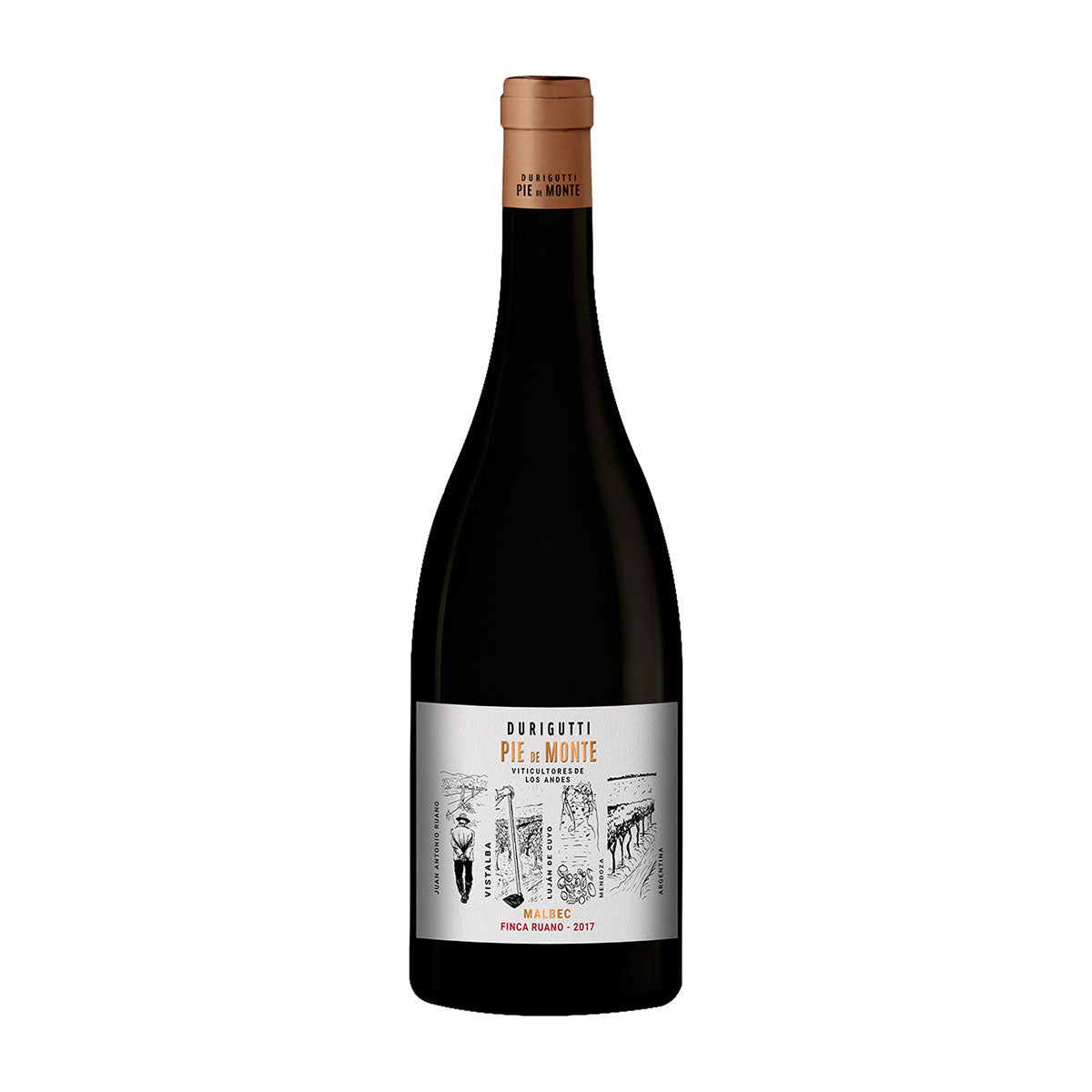 VINO DURIGUTTI PIE DE MONTE MALBEC RUANO X 750ML