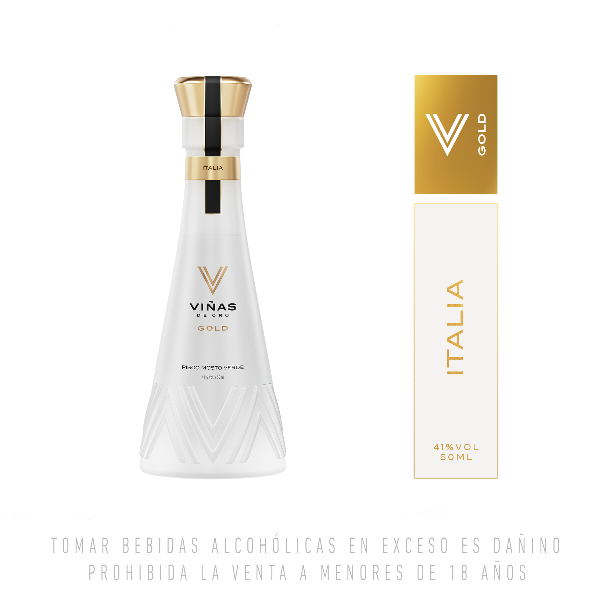 PISCO VIÑAS DE ORO GOLD ITALIA X 50ML