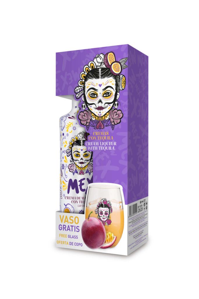 CREMA MEX MARACUYA + 1 VASO X 700ML