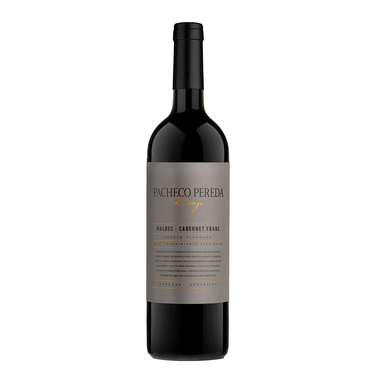 VINO PACHECO PEREDA LINAJE ORGANICO MALBEC - CABERNET FRANC X 750ML