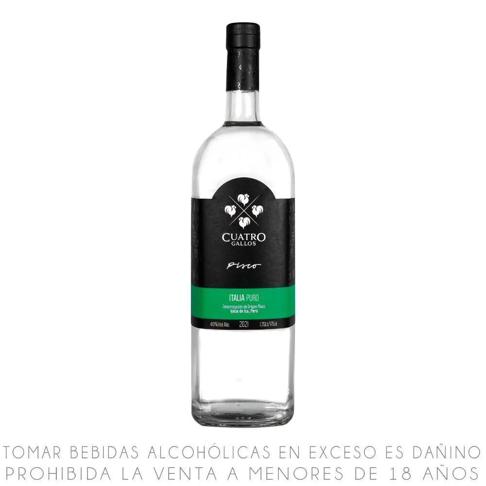 PISCO CUATRO GALLOS ITALIA PURO X 1.75L