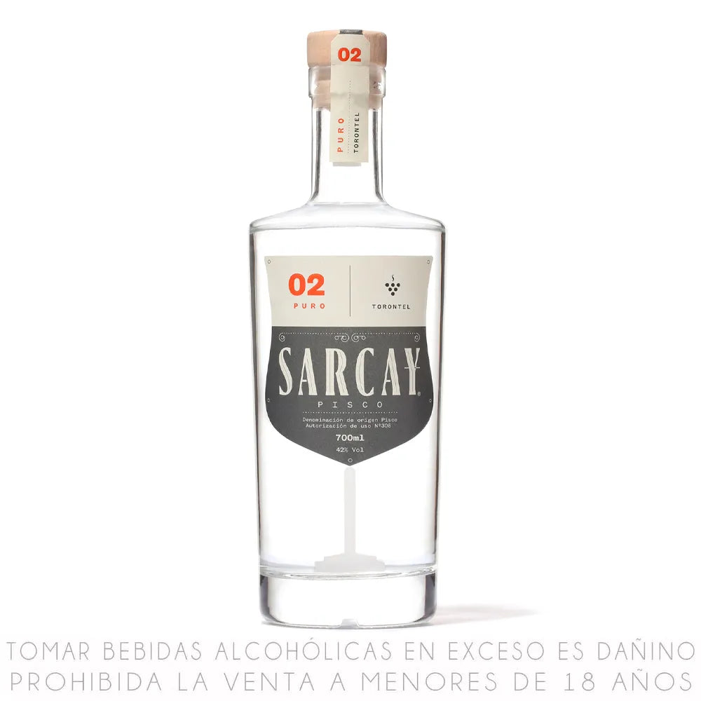 PISCO SARCAY 02 PURO TORONTEL X 700ML