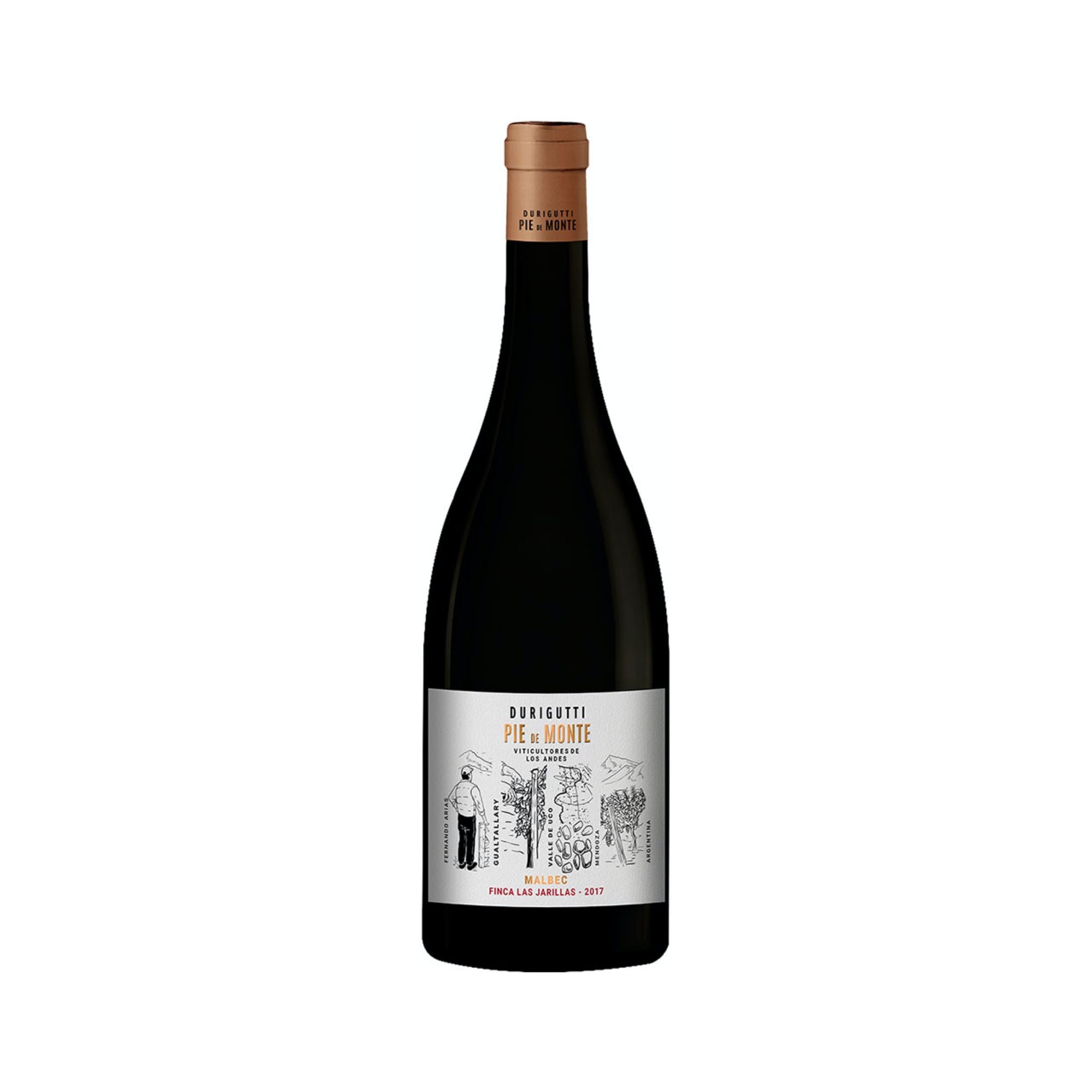 VINO DURIGUTTI PIE DE MONTE MALBEC LAS JARILLAS X 750ML