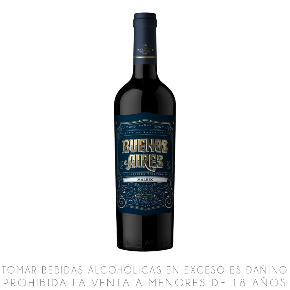 VINO BUENOS AIRES RESERVA MALBEC X 750ML
