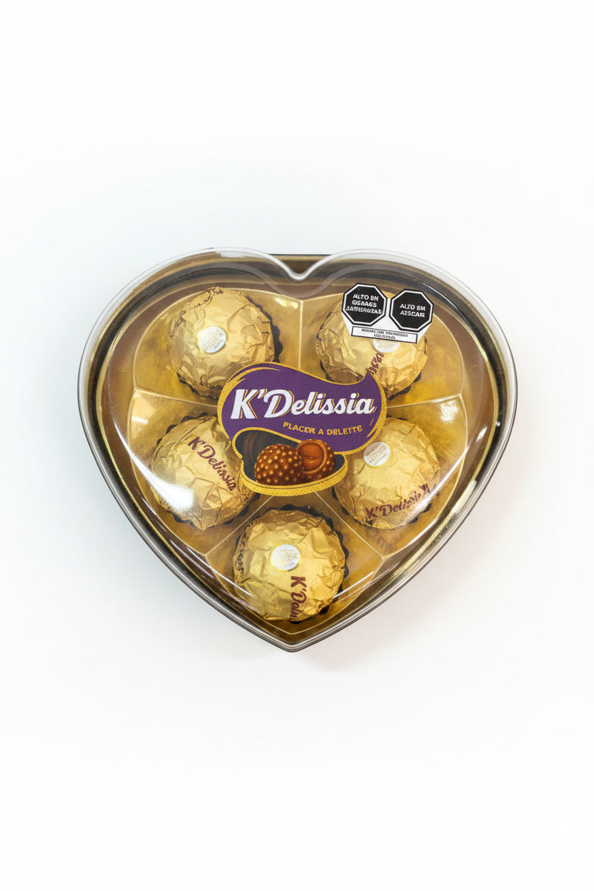 CHOCOLATE K DELISSIA CORAZON 5PZ X 62G