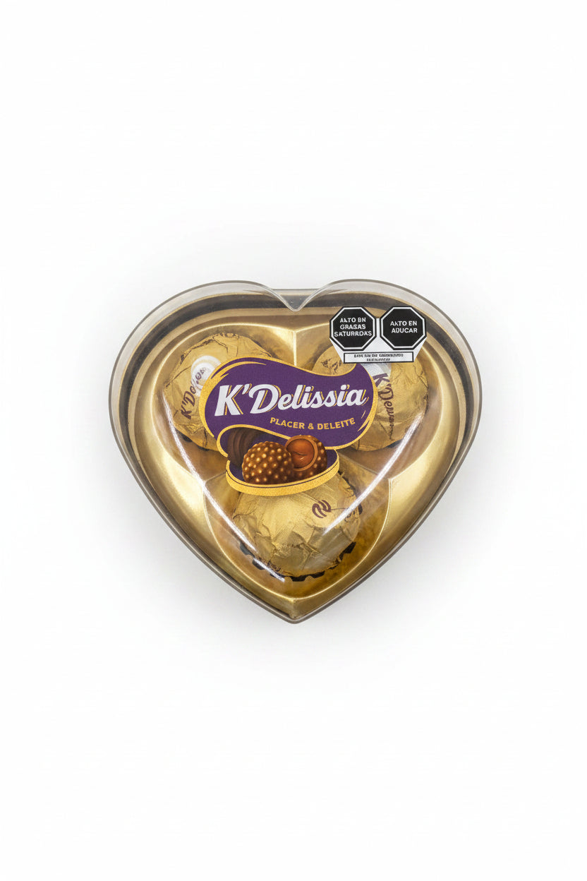 CHOCOLATE K DELISSIA CORAZÓN DORADO X 37.5GR