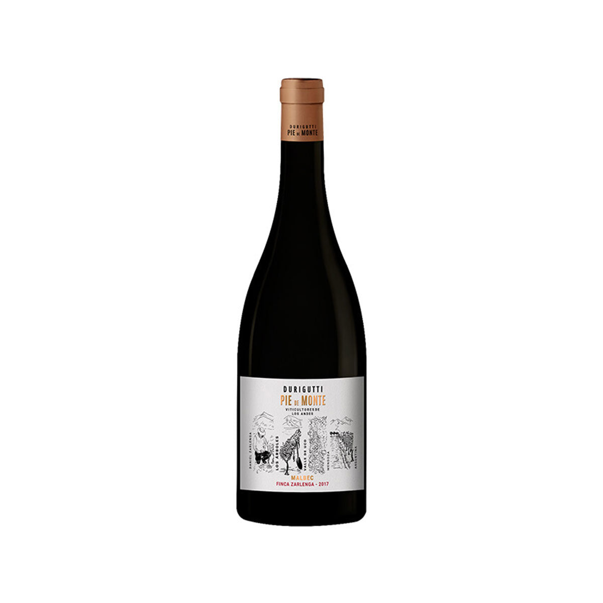 VINO DURIGUTTI PIE DE MONTE MALBEC ZARLENGA X 750ML