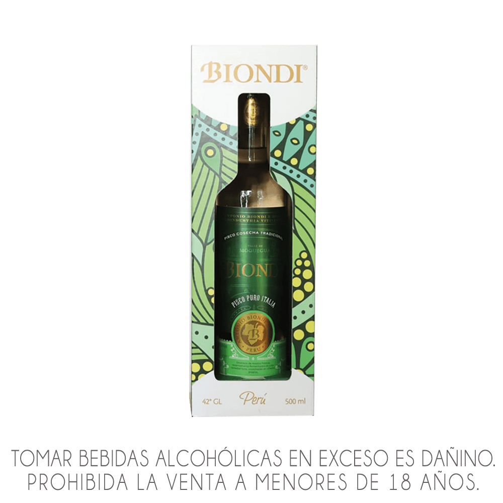PISCO BIONDI ITALIA X 500 ML