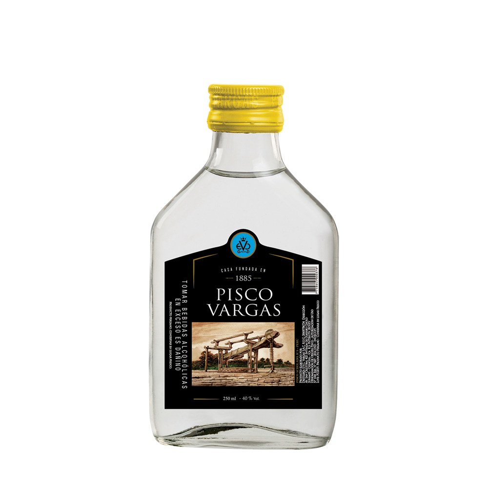 PISCO VARGAS PURO X 250 ML