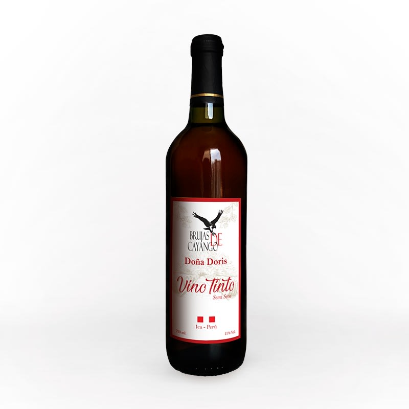 VINO BRUJAS DE CAYANGO TINTO SEMISECO X 750ML